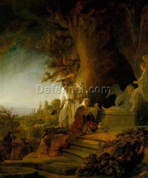 Buy Rembrandt ‘Christ and St. Mary Magdalene at the Tomb’ 1638 – A Profound Depiction of Faith and Redemption