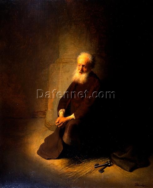 Rembrandt ‘St. Peter in Prison’ 1631 – Capturing the Struggle and Spiritual Strength of St. Peter