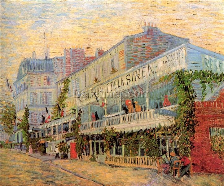 Restaurant de la Sirene at Asnieres 1887 Oil Painting – Van Gogh Reproduction, Dafen Village Studio