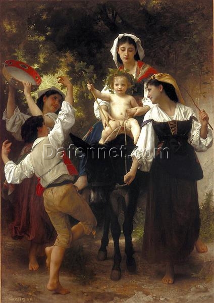 Reproduction of Bouguereau’s “Return from the Harvest” | High-Quality Hand-painted Oil Art for Sale