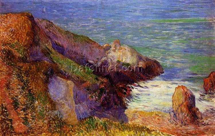 Buy Paul Gauguin’s “Rocks on the Breton Coast” 1888 – Premium Oil Painting Reproduction | Custom Handcrafted Canvas Art