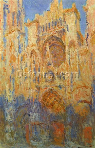 Impressionist Rouen Cathedral (1892-1893) Oil Painting by Claude Monet – Perfect for Elegant Home Decor