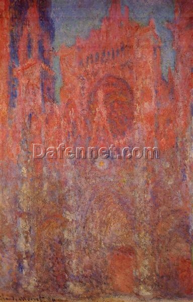 Impressionist Masterpiece: Rouen Cathedral by Claude Monet, 1894 – Handcrafted Oil Painting from Dafen Village