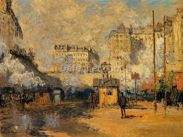 Saint-Lazare Station, Sunlight Effect (1877) by Claude Monet – Authentic Hand-Painted Oil Painting from Dafen Village