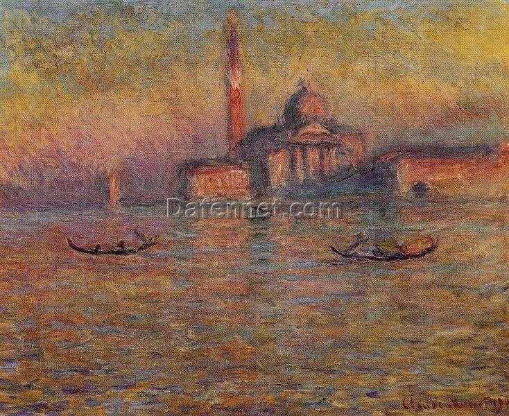 Beautiful Reproduction of San Giorgio Maggiore (1908) by Claude Monet – Hand-Painted Oil on Canvas from Dafen Village