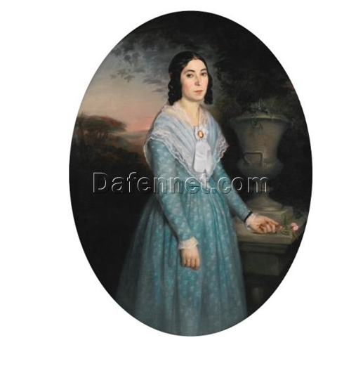 Hand-painted Oil Reproduction of Bouguereau’s “Portrait of Marie-Célina Brieu” | Fine Art for Home Décor