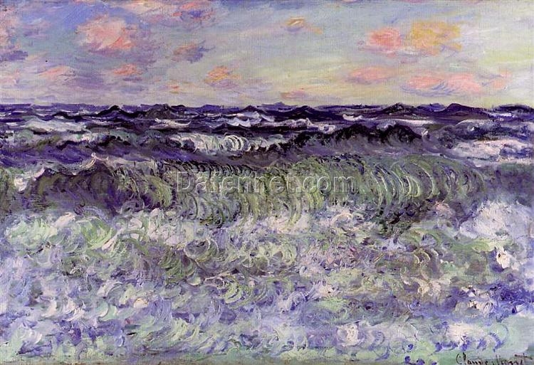 Impressionist Ocean Scene – Sea Study (1881) by Claude Monet – High-Quality Reproduction Oil Painting from Dafen Village