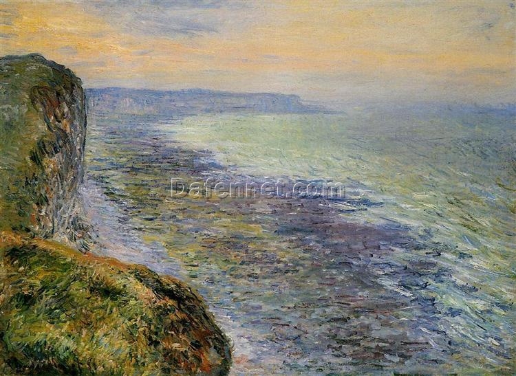 Seascape near Fécamp by Claude Monet – 1881 Oil Painting Reproduction | Coastal Landscape Artwork from Dafen Village