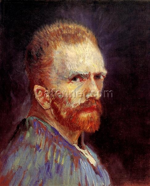 Premium Reproduction of Vincent van Gogh’s 1887 Self-Portrait – Artistic Oil Painting from Dafen Village Studio