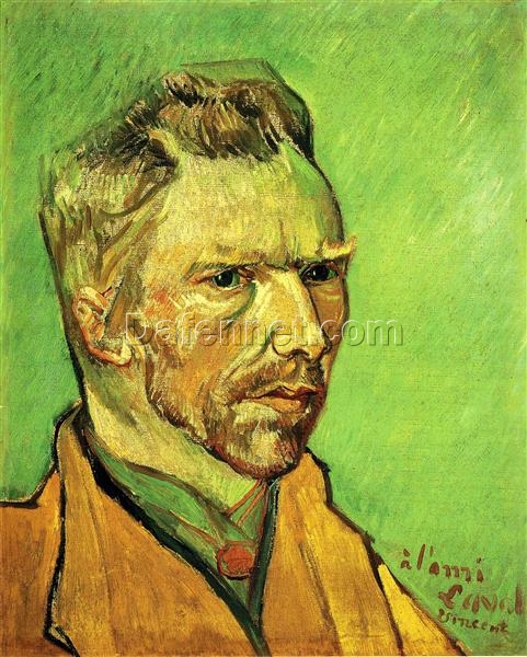 Vincent van Gogh Self Portrait 1888 Hand-Painted Oil Painting Reproduction from Dafen Village Studio