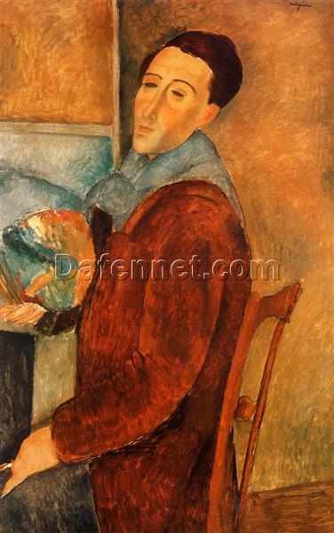 Self Portrait Amedeo Modigliani Original Title: Autoportrait Date: 1919; Paris, France