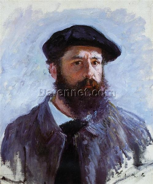 Claude Monet Self-Portrait with a Beret (1886) – High-Quality Oil Painting Reproduction from Dafen Village