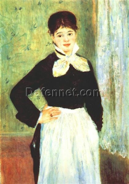 Renoir “Serving Girl from Duval’s Restaurant” 1874 – Fine Art Oil Painting Reproduction for Elegant Home Decor