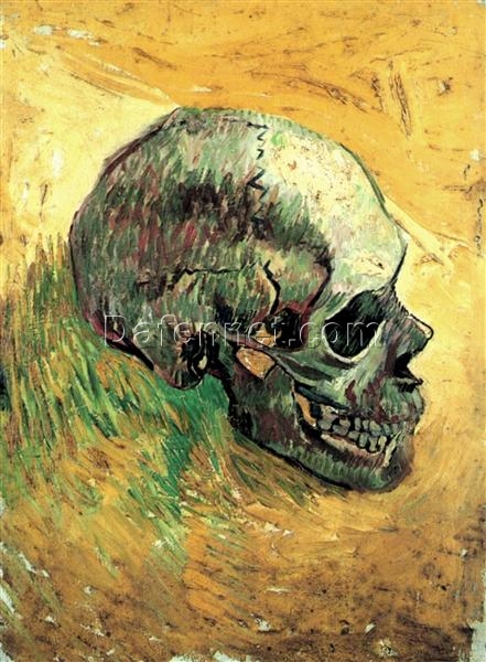 Vincent van Gogh Skull (c. 1887) – High-Quality Custom Oil Painting Reproduction, Dafen Village