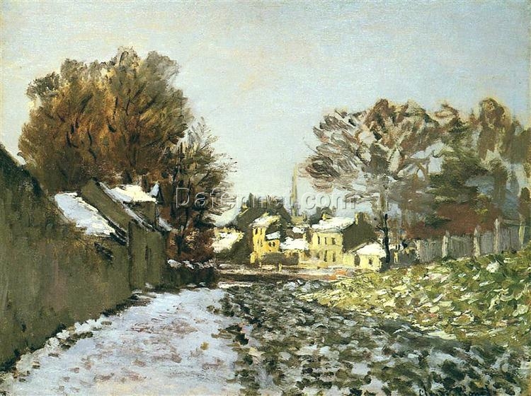 High-Quality Reproduction of Snow at Argenteuil (1874) by Claude Monet – Dafen Village Oil Painting Studio