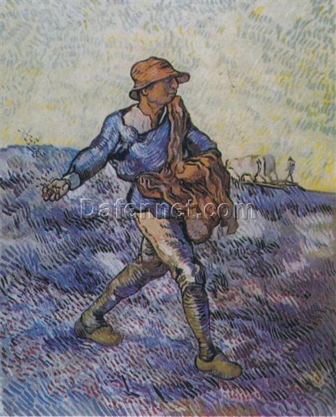 The Sower (after Millet) (1889) by Van Gogh – Hand-Painted Oil Painting Reproduction from Dafen Village