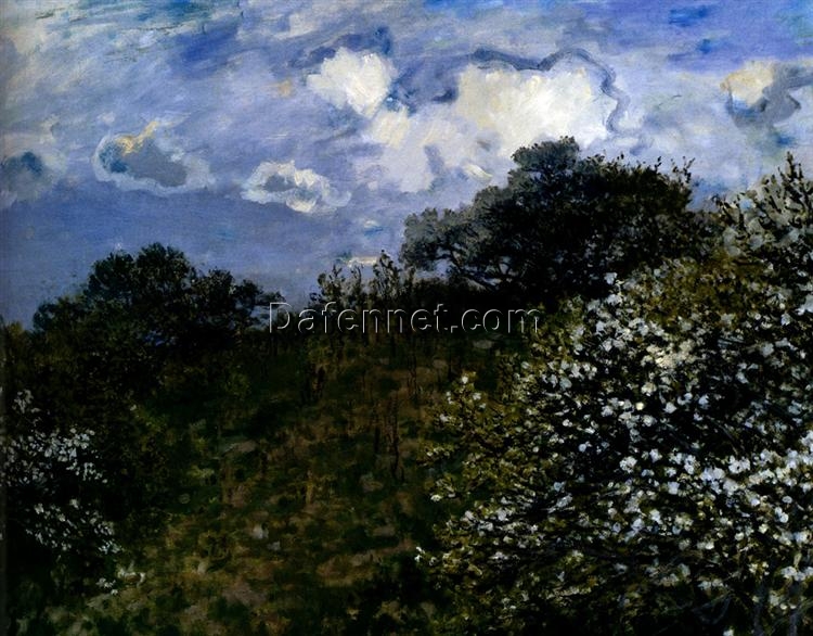 Custom Oil Painting of Claude Monet’s Spring (1875) – Hand-Painted by Dafen Village Studio Artists