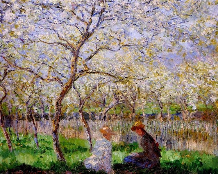 Impressionist Springtime by Claude Monet (1886) – Handcrafted Oil Painting Reproduction from Dafen Village