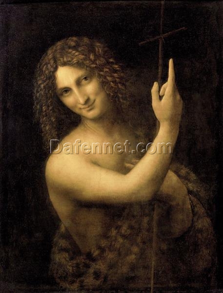 Leonardo da Vinci’s “St. John the Baptist” c.1515 – Custom Reproduction on Canvas | Premium Renaissance Artwork from Dafen Village