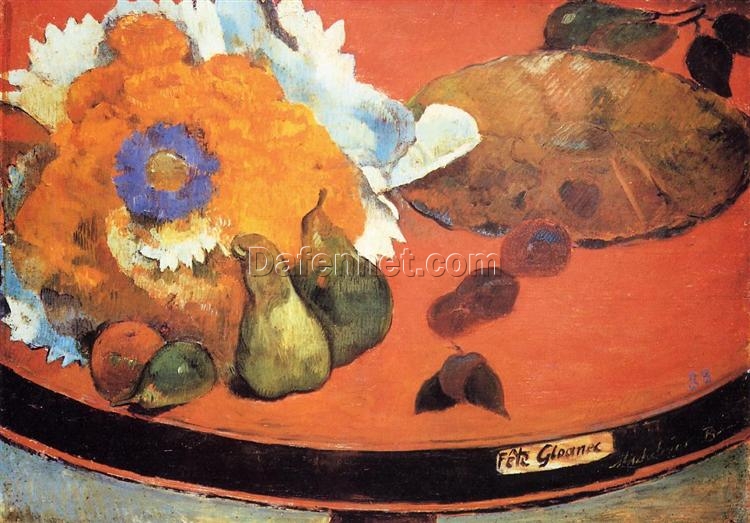 Buy “Still Life: Fête Gloanec” by Paul Gauguin – 1888 Hand-Painted Oil on Canvas