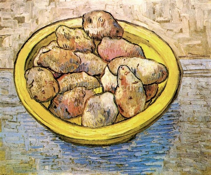 Vincent van Gogh Still Life – Potatoes in a Yellow Dish (1888) – High-Quality Hand-Painted Oil Painting Reproduction, Dafen Village