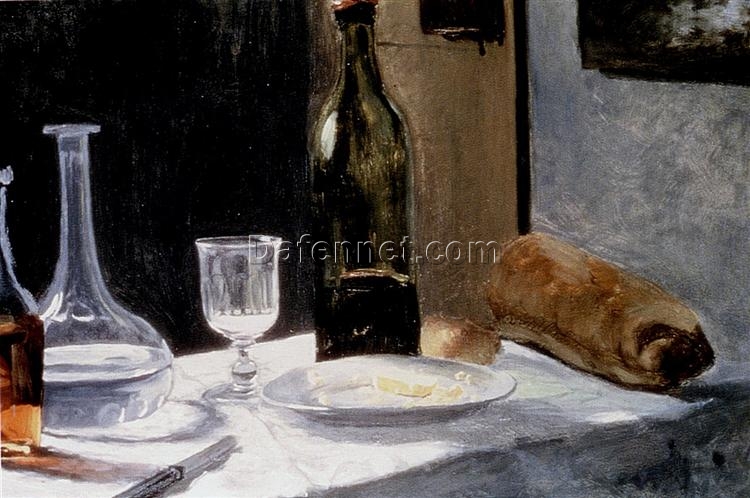 Original Style Still Life With Bottles by Claude Monet (1862 – 1863) – Fine Oil Painting Reproduction from Dafen Village