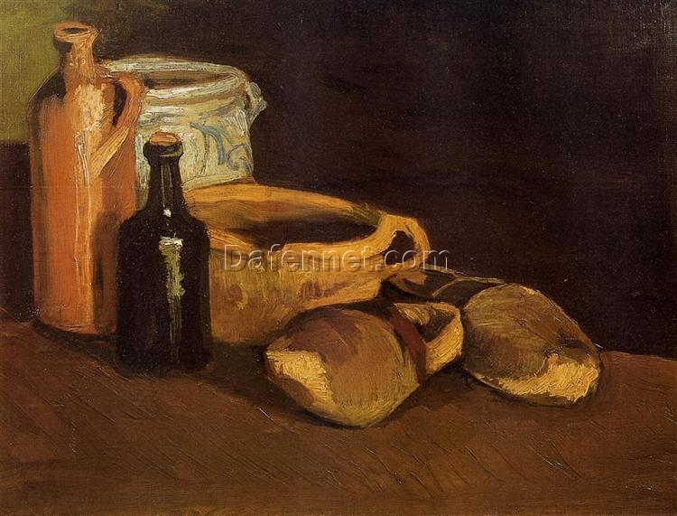 Still Life with Clogs and Pots (1884) by Vincent van Gogh – Custom Oil Painting Reproduction, Handcrafted by Dafen Village