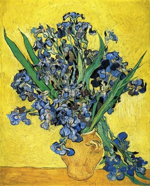 Vincent van Gogh Still Life with Irises (1890) – Premium Oil Painting Reproduction, Dafen Village