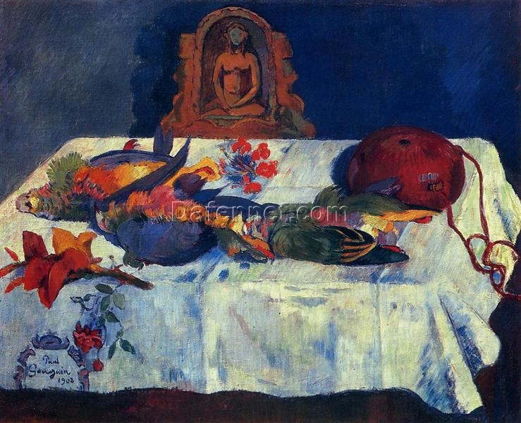 Paul Gauguin “Still Life with Parrots” (1902) – Handcrafted Oil Painting on Canvas