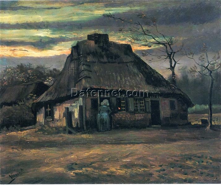 Van Gogh The Cottage – 1885 Hand-Painted Oil Painting Reproduction from Dafen Village