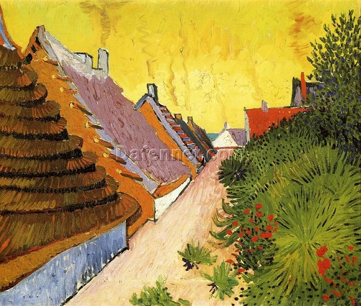 Van Gogh Street in Saintes-Maries – 1888 High-Quality Handcrafted Oil Painting Reproduction