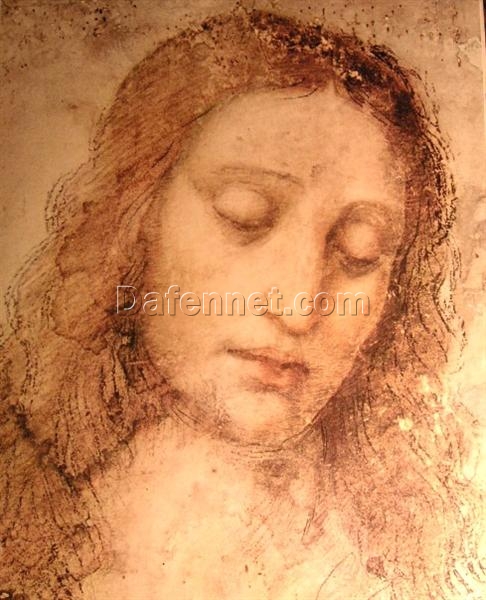 Study of Christ for the Last Supper” c.1500 by Leonardo da Vinci – Premium Oil Painting Reproduction for Art Collectors | Dafen Village