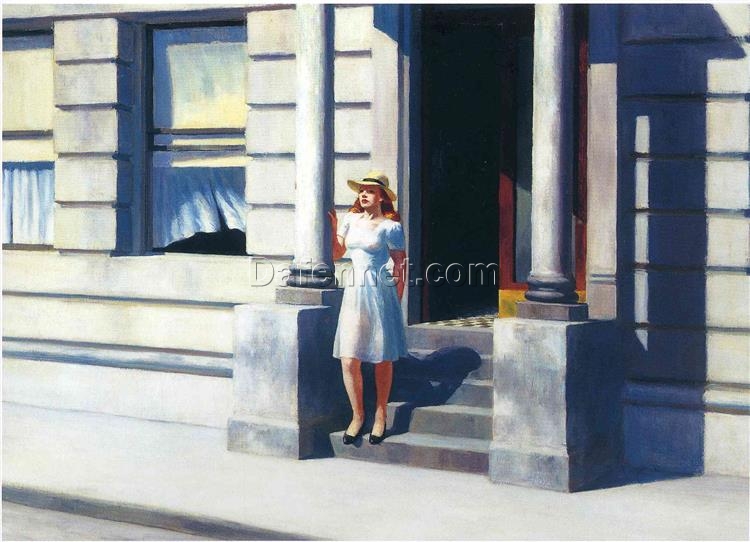 Summertime” by Edward Hopper – Stunning Handcrafted Oil Painting Reproduction | High-Quality Canvas Artwork