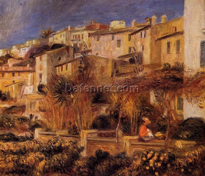 Pierre-Auguste Renoir “Terraces at Cagnes” 1905 – Hand-Painted Oil Painting Reproduction for Scenic Home Decor