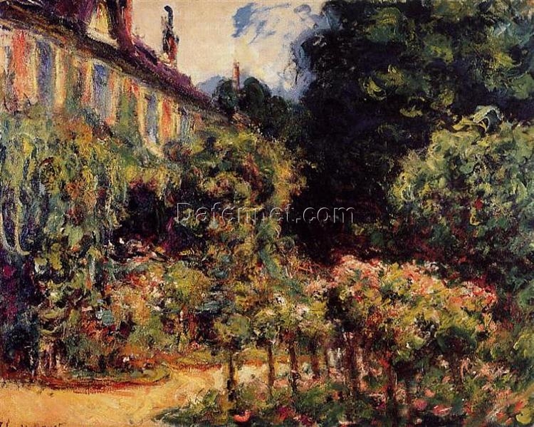 Claude Monet The Artist’s House at Giverny Oil Painting – Custom Reproduction from Dafen Village, 1913