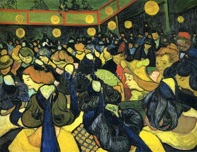 The Ballroom at Arles by Van Gogh – 1888 Oil Painting Reproduction, High-Quality Canvas Art