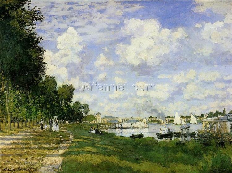 Authentic Hand-Painted Reproduction of The Basin at Argenteuil by Claude Monet, 1872 – Dafen Village Impressionist Oil Painting