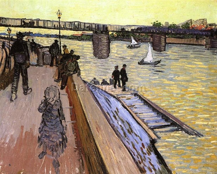 Buy Van Gogh The Bridge at Trinquetaille – 1888 Handcrafted Oil Painting Reproduction for Art Collectors