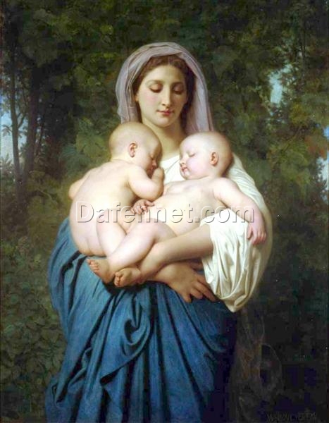 Custom Oil Painting of Bouguereau’s “The Charity” | High-Quality 1859 Artwork from Dafen Village