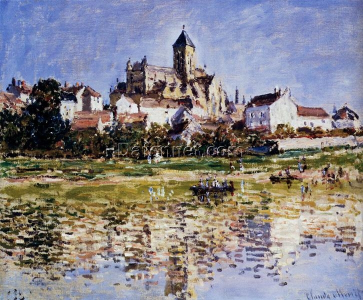 Hand-Painted The Church at Vetheuil (1880) by Claude Monet – Custom Oil Painting Reproduction from Dafen Village Studio