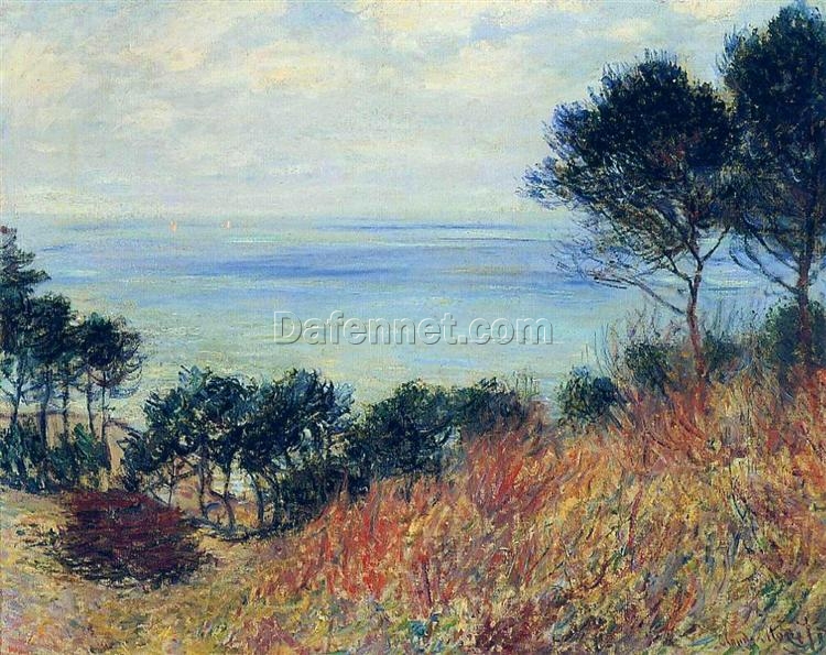 The Coast of Varengeville (1882) by Claude Monet – Hand-Painted Impressionist Coastal Art from Dafen Village