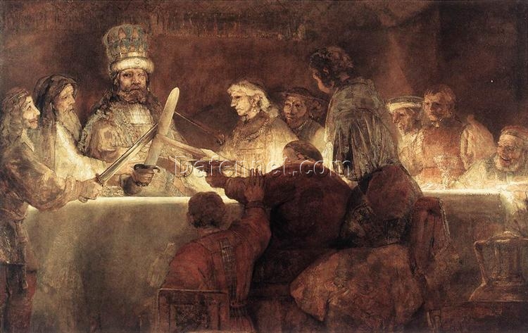 Rembrandt ‘The Conspiracy of the Batavians’ 1662 – A Dynamic Capture of Courage and Defiance