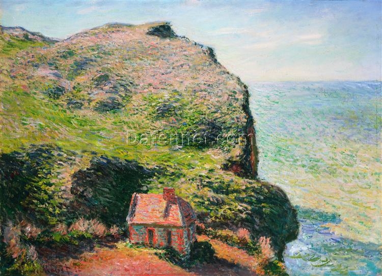 Premium Hand-Painted The Custom’s House (1882) by Claude Monet – Custom Oil Painting from Dafen Village Studio