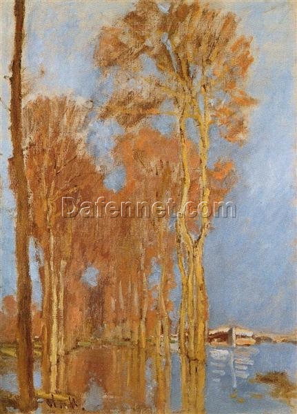 Custom Oil Painting of The Flood by Claude Monet (1872) – Beautiful Reproduction from Dafen Village Studio