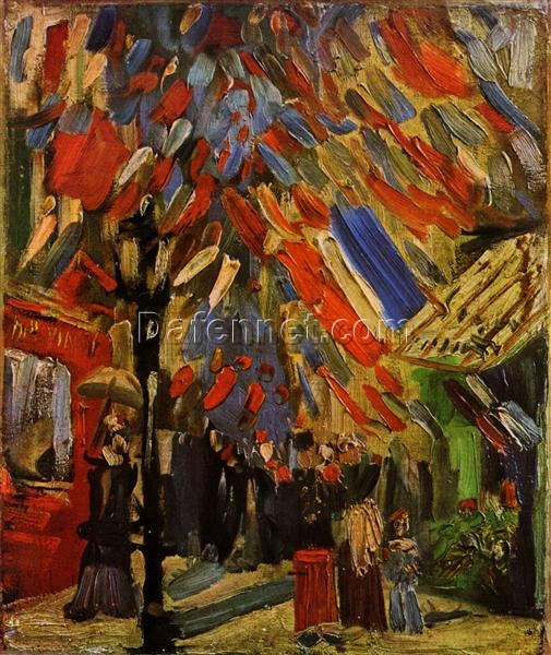 Van Gogh The Fourteenth of July Celebration in Paris – Hand-Painted Oil Painting Reproduction (1886) from Dafen Village