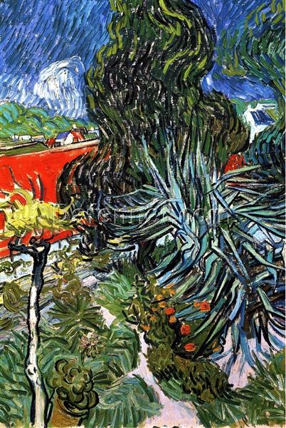 The Garden of Doctor Gachet at Auvers-sur-Oise by Van Gogh – 1890 Oil Painting Reproduction, Custom Handcrafted Art from Dafen Village