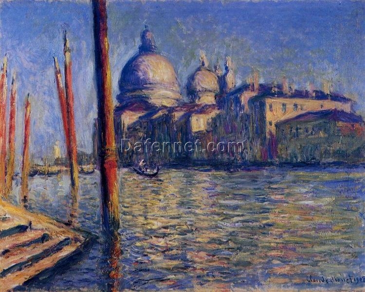 Custom Oil Painting of The Grand Canal and Santa Maria della Salute by Claude Monet (1908) – Beautiful Reproduction from Dafen Village Studio