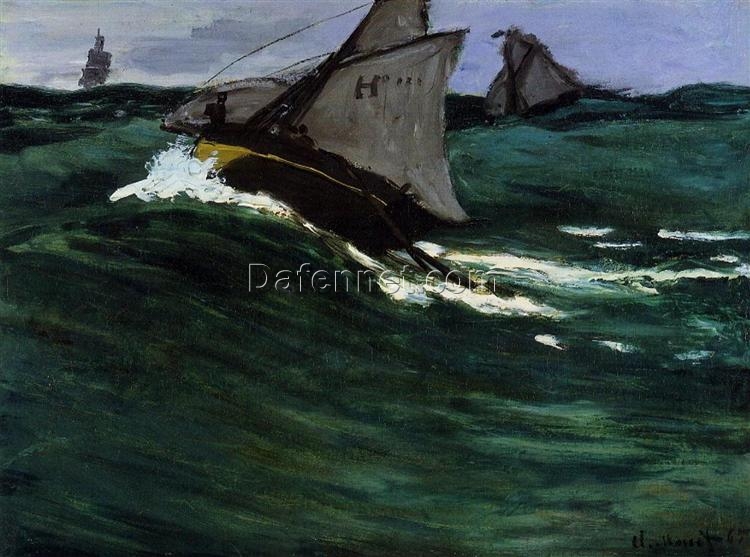 Claude Monet’s “The Green Wave” – High-Quality Oil Painting Reproduction, Customizable Art from Dafen Village Studio