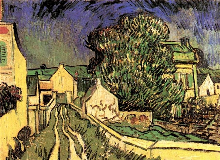 Authentic Van Gogh 1890 The House of Pere Pilon – Handcrafted Oil Painting Reproduction