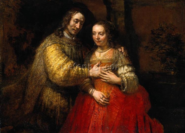 Rembrandt ‘The Jewish Bride’ (1666) – A Timeless Masterpiece of Love and Devotion